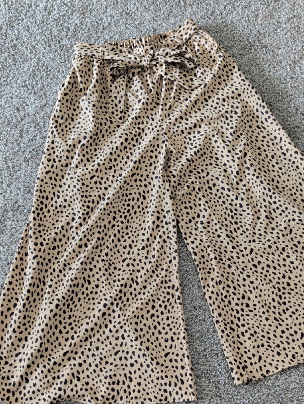 HALARA Tan and Black Leopard Print Wide-Leg Pants - Picture 5 of 5